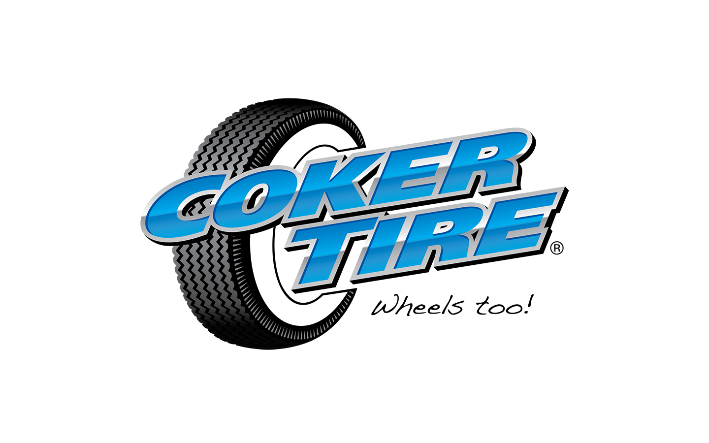 Logo Coker Tire — marque de pneus États-Unis fondée/originée en 1958