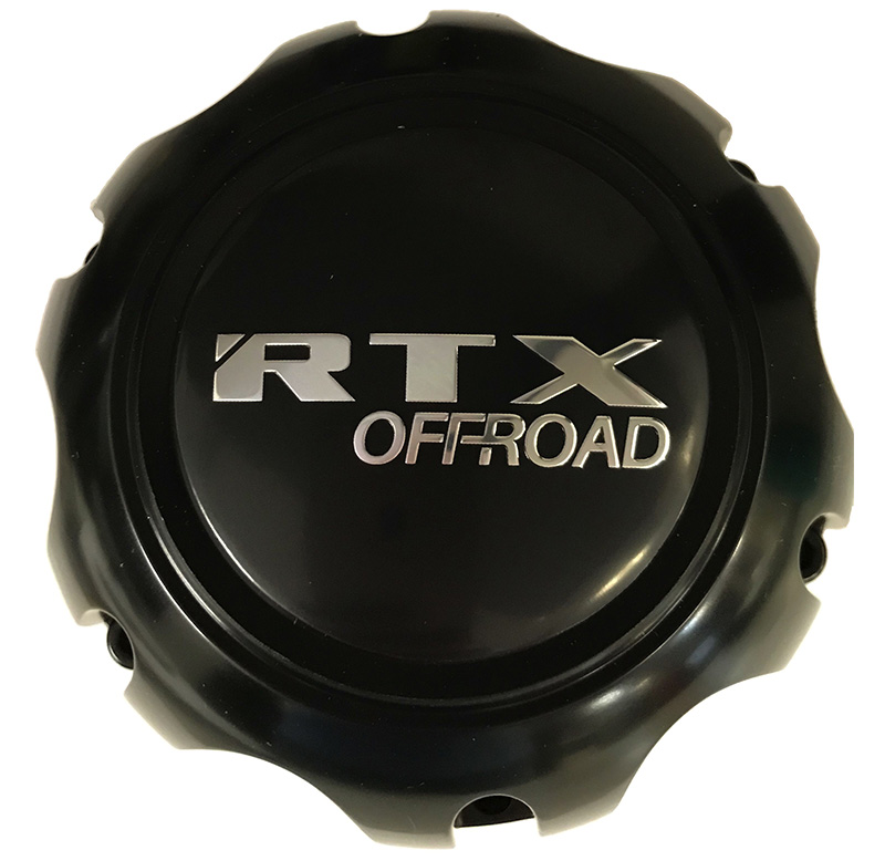 RTX OFFROAD 688L129AB1M5 - CAPUCHON NOIR MAT AVEC LOGO NOIR O.R. CHROME 5-139.7 VIS M6L45