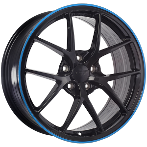 DAI Wheels SKY 17x7.5 Noir lustre - Ligne bleue