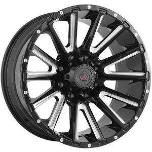 Forged Wheels XR110 22x10.0 Noir lustre - Rebord usine