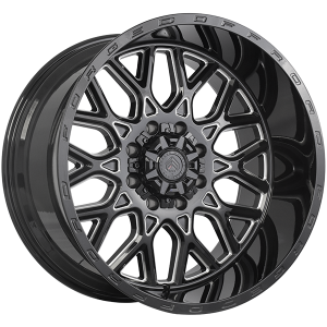 Forged Wheels XR109 22x12.0 Noir lustre - Rebord usine
